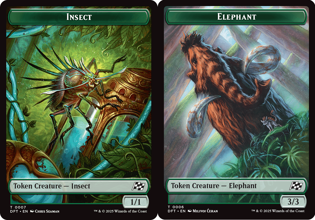 Elephant (6) // Insect (7) Token